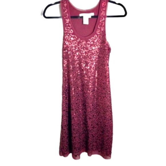 Max Studio burgundy sequin dress, XS - Picture 2 of 4